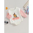 thumbnail image 3 of Cenuakty Baby Romper, Long Sleeve Crew Neck Letters Print Fall Bodysuit Clothes for Girls Boys, 3 of 8