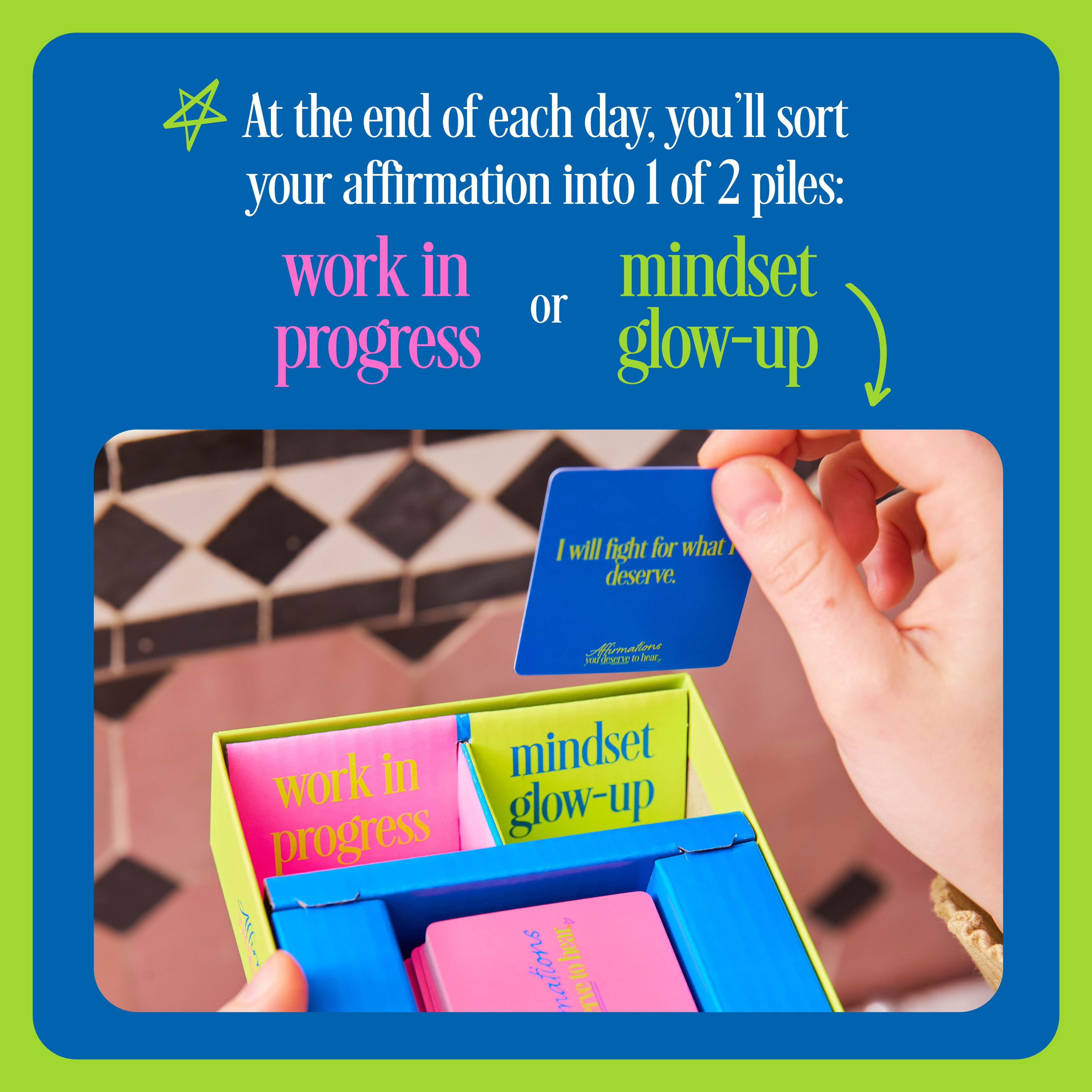 Affirmations You Deserve to Hear by Relatable, 100 Daily Affirmation Cards, Gifts for Women