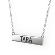 Tara Women's Bar Pendant Necklace Sterling Sliver