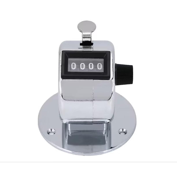 Hand Tally Counter Clicker, Tally Counter, 4 Digit Tally Handheld Tally ofrece un registro de 4 cifras, adecuado para competencias deportivas, asistencia