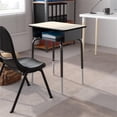 thumbnail image 2 of Bowery Hill Modern Open Front Laminate Top Classroom Desk in Gray, 2 of 10