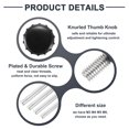 thumbnail image 3 of Uxcell Knurled Clamping Knobs Handle Thumb Screws Bolt Knobs Male Thread Head for Electronics Automotive Furniture Assembly Wood Working DIY Projects M3 x 12 mm x 14 mm, 3 of 6