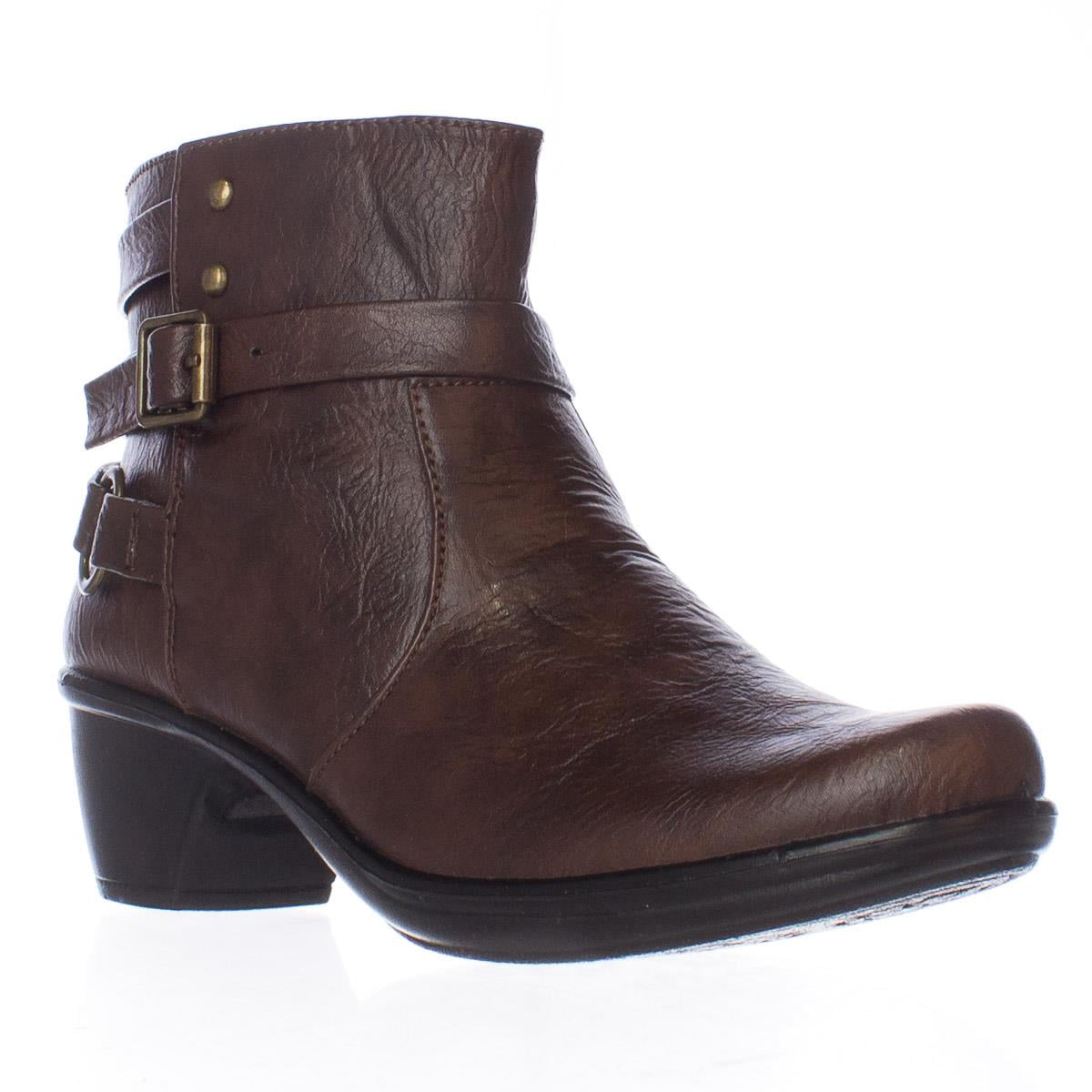 Womens Easy Street Carson Comfort Ankle Boots - Brown - Walmart.com