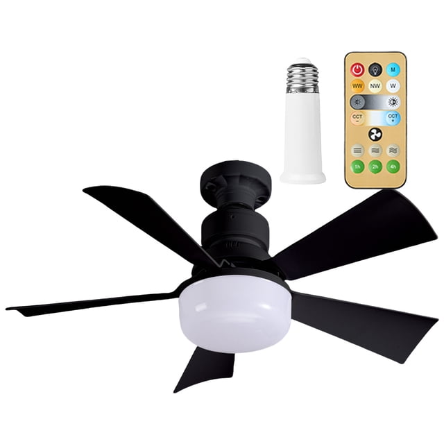 Pequeño Ventilador Techo Con Control Remoto Y LED para Sala Estar