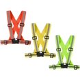 thumbnail image 1 of Running Reflective Vest Gear 3 Pack, Adjustable Safety Vest High Visible Reflective Belt Straps Night Walking Vest, 1 of 7