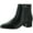 Black Croc, variant on Charter Club Womens Heatherr Faux Suede Square Toe Booties