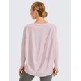 thumbnail image 2 of CRZ YOGA Long Sleeve Workout Shirts for Women Loose Fit-Pima Cotton Yoga Shirts, Casual Fall Tops Shirts, 2 of 6