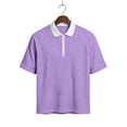 thumbnail image 6 of Guluxicc Golf T Shirts for Men Half Zip Short Sleeve Business Causal Shirts Classic Fit Summer Casual Outfit, 6 of 6