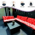 thumbnail image 4 of XXLYY Porch Swing Cushions, Waterproof Swing Replacement Cushions with Backrest and Ties, Garden Bench Seat Cushion, Outdoor Porch Patio Swing Non-Slip Chairs Pad, 4 of 8