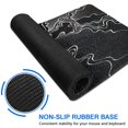 thumbnail image 6 of Black and White Waves&nbsp;desk Mouse Padwaterproof,rubber+multispandexnon Slip MousepadDesk Pad for Office Home Game 31.5x15.7inches, 6 of 7