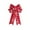 Reindeer, variant on UNLLLL Christmas Patterned Bow Ornament, Polyester Bow Ribbon Hanging Decor, for Christmas Tree Wreath Door Window Holiday Party Decoration (Santa Claus)