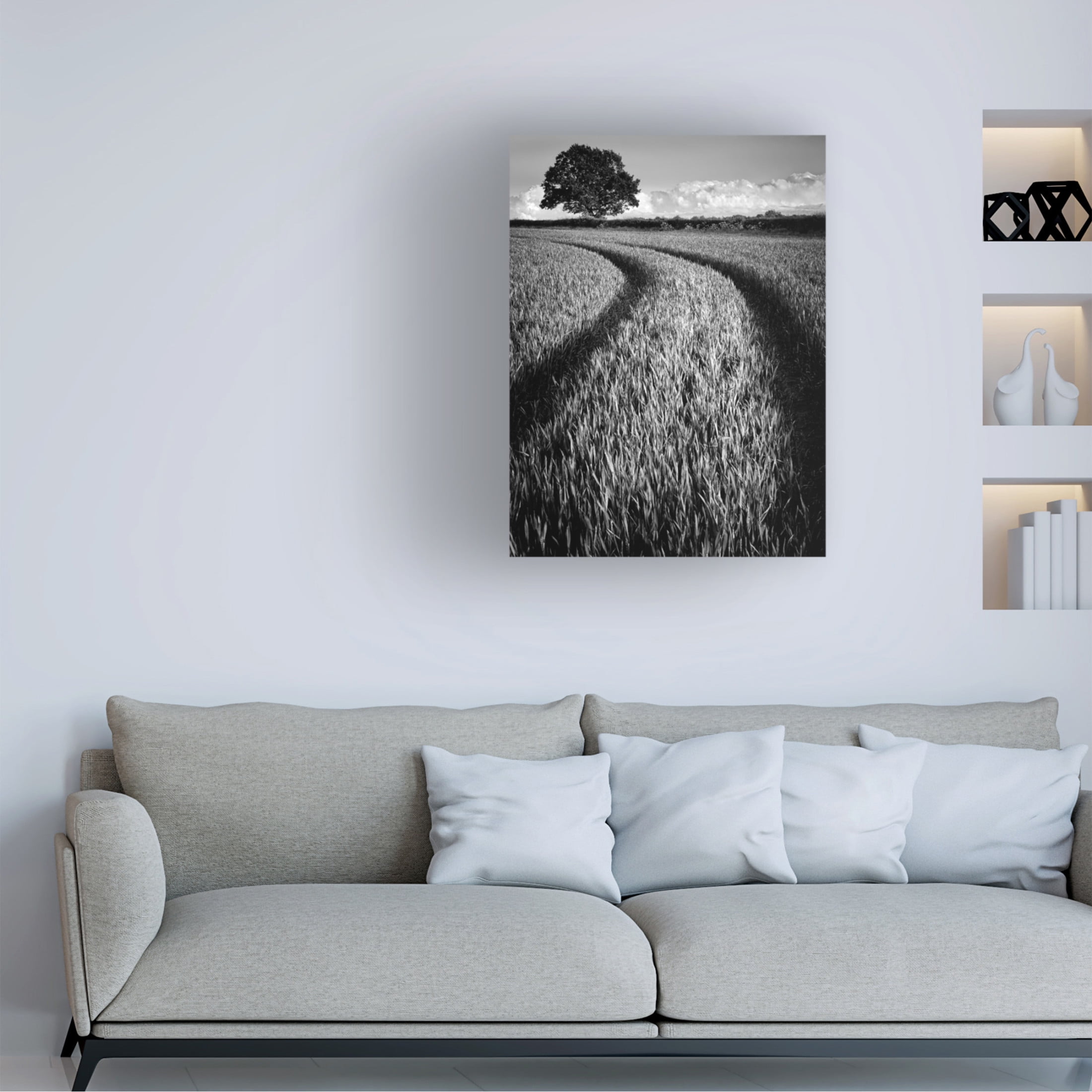 Trademark Fine Art Russell Jones Davies Tree at sunset Canvas Wall Art