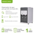 thumbnail image 3 of Dispensador eléctrico de agua caliente y fría para enceimera, Despachador para garrafón de agua de hasta 20L de sobre mesa AVERA DA01E, 3 of 10