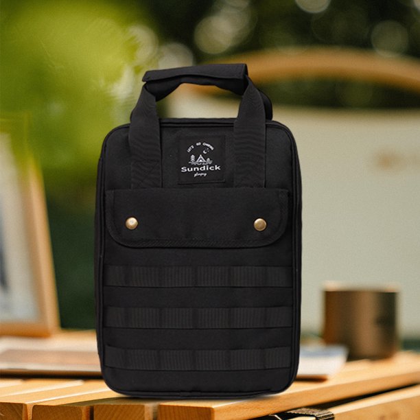 Bolsa de cuchillos de viaje para acampar Bolsa organizadora de cubiertos de picnic con cremallera doble con asas JShteea El nuevo
