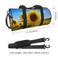 thumbnail image 2 of Honeii Sky Golden Sunflower Field B Print Duffle Bag and Adjustable Strap,Foldable Travel Duffel Bags for Men Women,Waterproof Duffel Bags, 2 of 6
