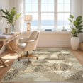 thumbnail image 3 of Design&I 2'x3' Ultra Soft Door Mat, Abstract Geometric Ash Berber Inspired Motifs Scattered Layout None Fluffy Washable Easy Care Indoor rug for Bedside Entryway, 3 of 7