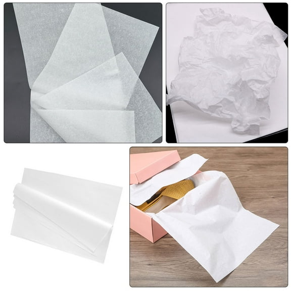 Hemobllo 100pcs White Tissue Paper Sheets for Art Crafts and Holiday Party Favor Box Use