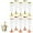 mix1, variant on ACDANC 10Pcs Champagne Flutes Plastic 5 oz Adaptable to Many Uses Plastic Wine Glasses with Stem Martini Glasses for Party Wedding Decoration Mix1