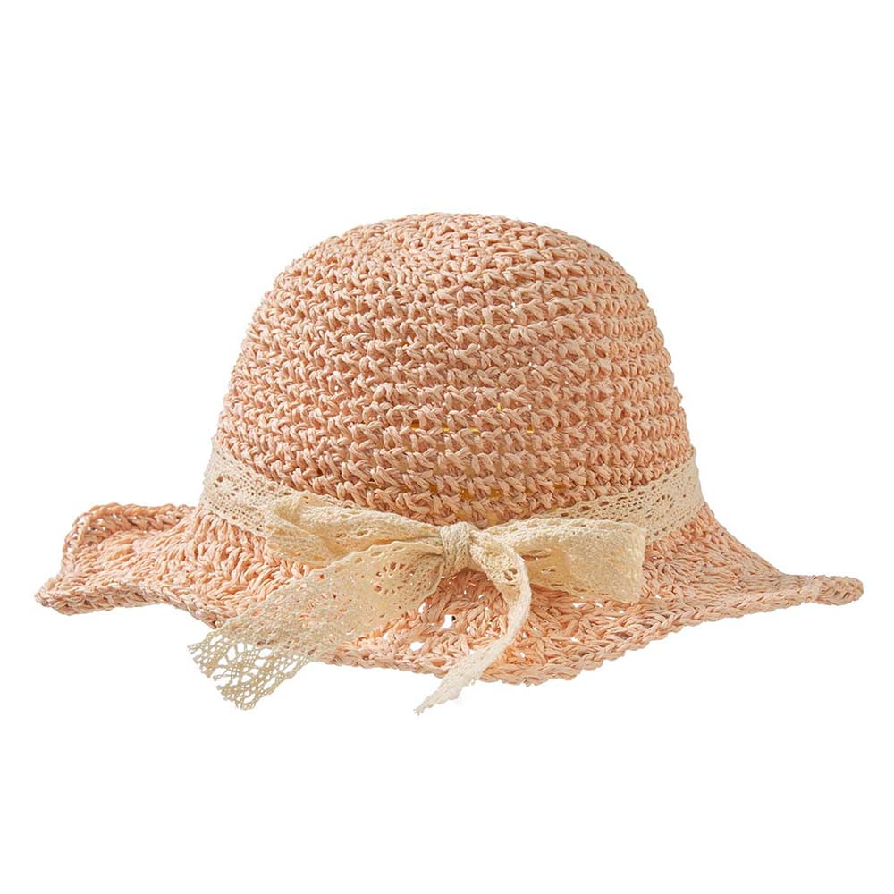 Mchoice Little Girl Kids Summer Straw Hat,Toddler Girls Wide Brim
