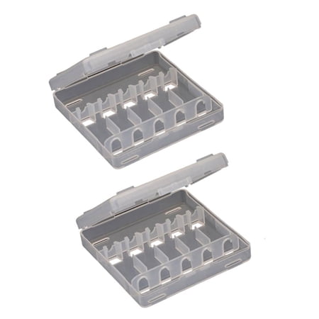 2pcs Shrimp Lure Storage Case Clear Tackle Container Squid Baits Separator Fishing Lure Box Fishing Accessories