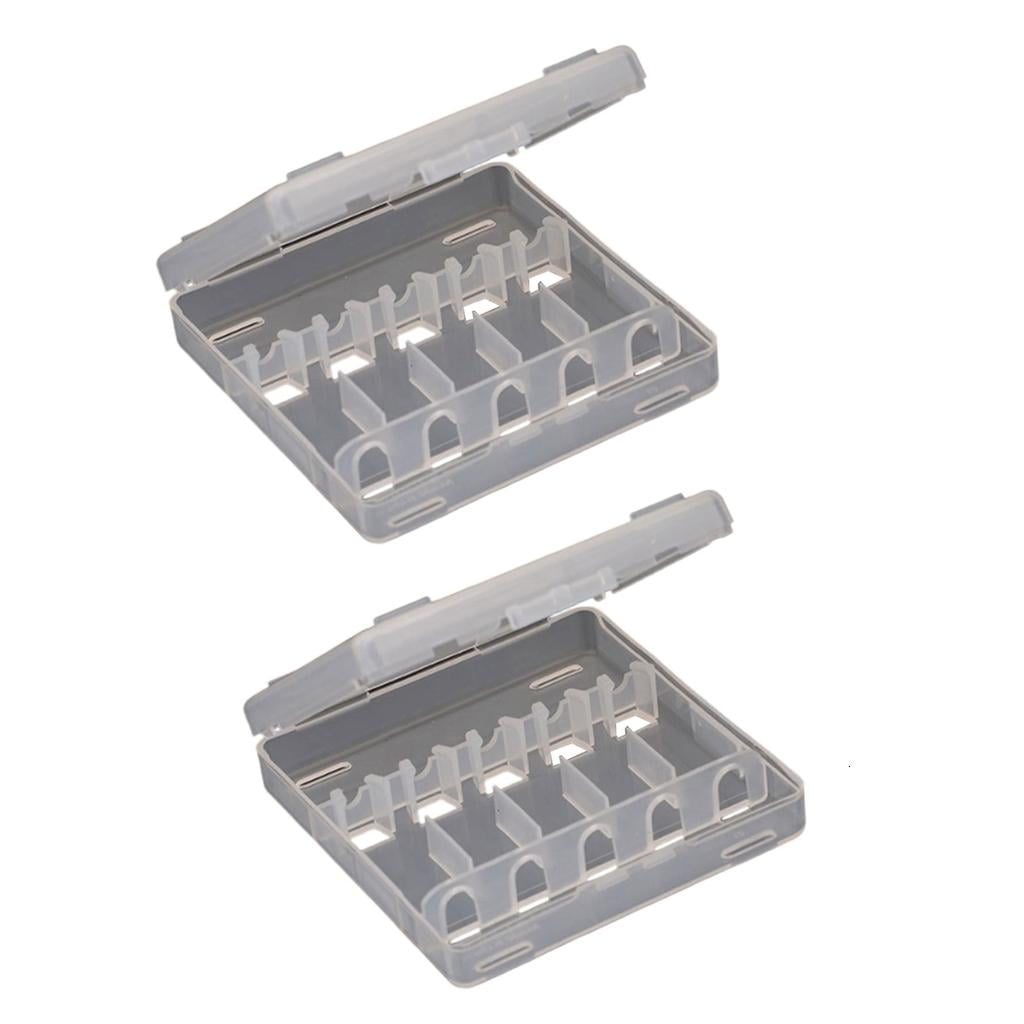 2pcs Shrimp Lure Storage Case Clear Tackle Container Squid Baits Separator Fishing Lure Box Fishing Accessories