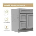 thumbnail image 3 of Vanity Art VA4036-2LG 36 in. Vanity Cabinet with Knockdown, Gray, 3 of 6