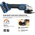 thumbnail image 4 of TFixol 4-1/2 Inch Brushless Angle Grinder with 4-Pole Motor, Adjustable Side Handle, Cutting & Grinding Wheels, 20V DC, 8000 RPM, US/EU Plug Option, 4 of 6