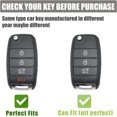 thumbnail image 2 of HSHDLDF pour Kia Housse de Porte-Clés, Étui de Clé Compatible avec Kia Sorento Optima Soul Sportage NIRO Forte Rio Protecteur de Clé Intelligent, 2 of 6