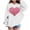 White, variant on Babcutegg Valentine's Day Sweatshirts for Girls Long Sleeve Pullover Casual Fashion Graphic Tee Hoodies Clothes for Girls Pink Size 7