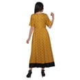 thumbnail image 3 of Moomaya Robe Kurti Tunique Longue Ligne A pour Femmes, Manches au Coude, Kurti Décontractée Imprimée, 3 of 5