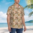 thumbnail image 3 of Susaid Mandala Print Hawaiian Shirts for Men Women,Hawaiian Summer Short-Sleeve Casual Relaxed-Fit Button-Down,X-Large, 3 of 7