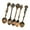 Red bronze, variant on Misright Retro Embossed Alloy Spoon Set of 5 Durable Kitchen Utensils for Dining
