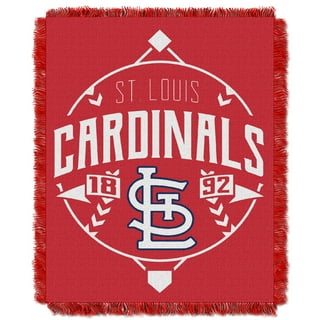 Northwest St Louis Cardinals Overlapped Super Plush Throw Blanket 46 x 60