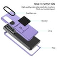 thumbnail image 3 of ELEHOLD Slim Fit Case for Samsung Galaxy Z Fold 3 with Thickened Camera Lens Frame Invisible Hidden Kickstand Non-Slip Full Body Shockproof Protective Cover for Samsung Z Fold 3,Purple, 3 of 14