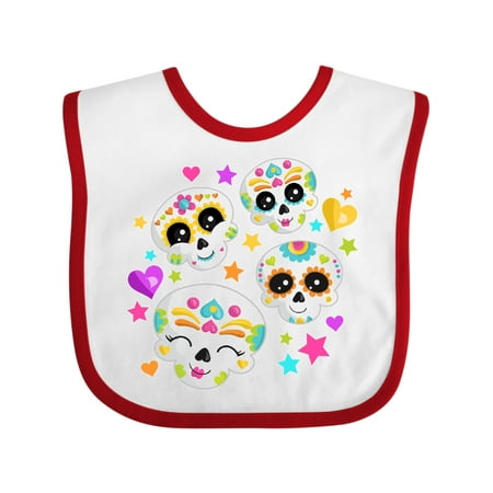 

Inktastic Decorative Skull Party for Day of the Dead Gift Baby Boy or Baby Girl Bib