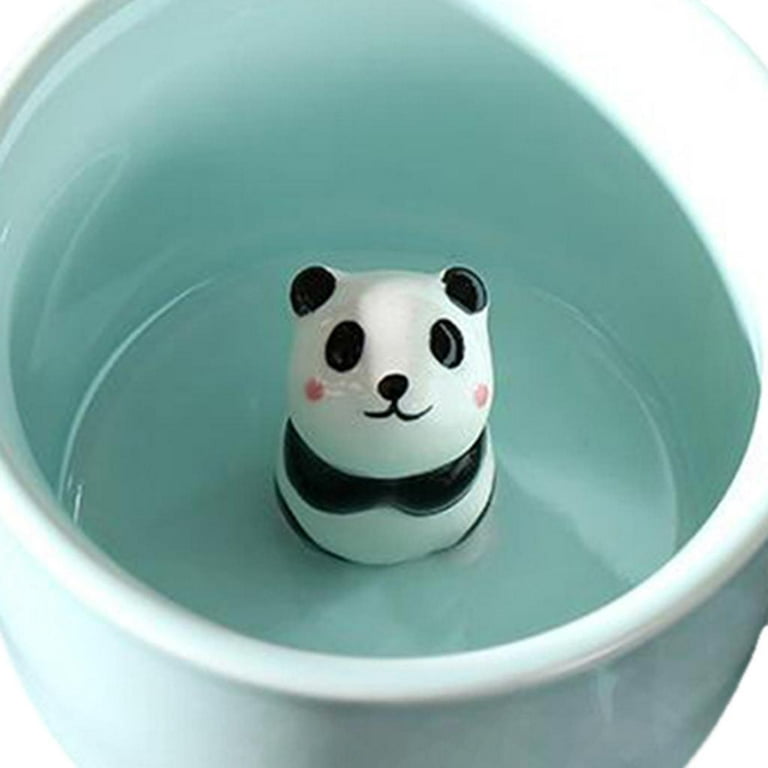 Hand-painted White Flower Panda Tea/Coffee Mug — tea