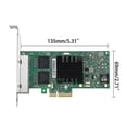 thumbnail image 4 of For Intel I350-t4 4 Port Gigabit Port Pcie X4 1000m Server Network Card Rj45x4, 4 of 4