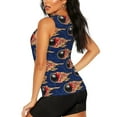 thumbnail image 3 of Easygdp Balle de Jeu de Quilles et Flamme pour Débardeur d'Entraînement pour Femmes, Haut de Course, T-Shirt de Randonnée, Séchage Rapide pour Course, Yoga, Randonnée-Petit, 3 of 7