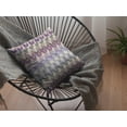 thumbnail image 5 of 16â€ Magenta Cream Hatch Indoor Outdoor Zippered Throw Pillow, 5 of 5