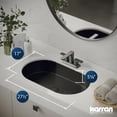 thumbnail image 7 of Karran Usa CCU200GG Cinox 27-1/2" Oval Stainless Steel Undermount Bathroom Sink - Gunmetal, 7 of 7