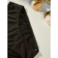 thumbnail image 5 of 3 Pack Satin Solid Panties, Comfy Breathable Stretchy Sexy Intimates Briefs, Women's Mid Rise Triangle Satin Underwear with Bow, 5 of 6