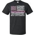 thumbnail image 3 of Inktastic Breast Cancer Awareness Pink Ribbons and Flag T-Shirt, 3 of 5