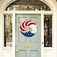 thumbnail image 3 of GASTROPOD 2D Brave Eagle Wings Flag Wreath,Eagle Flag Wreath,Brave Wings Wreath,Eagle Wreath,Independence Day Summer Retro Garland Decorations 4th of July Summer Decorations for Front Door (11.81in), 3 of 7