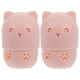 thumbnail image 2 of 2 cajas de almacenamiento de huevos para cosméticos con forma de gato, estuche para esponjas cosméticas y soporte para borlas de polvo., 2 of 6
