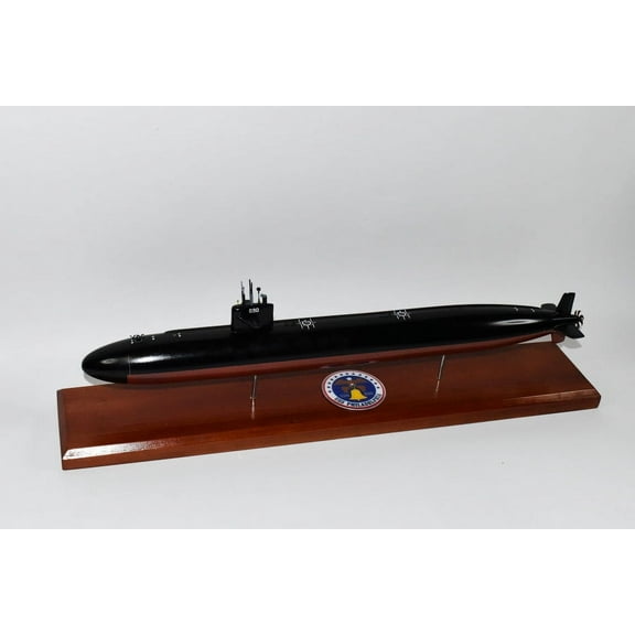 USS Philadelphia (SSN-690) Submarine Model,Navy,Scale Model,Mahogany,20 inch,LA Class