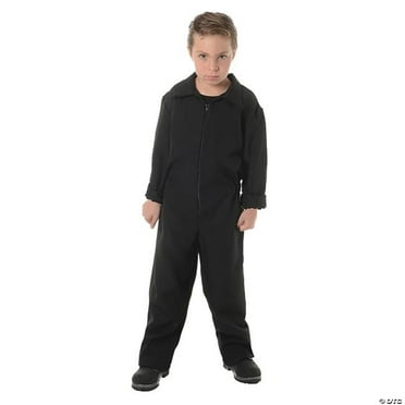 Underwraps UR27625BKSM Boiler Suit Slasher Killer Jumpsuit Childrens Halloween Costume - Small