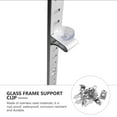 thumbnail image 6 of 10pcs Shelf Bracket Clips Stainless Shelf Supports Clips Pilaster Shelf Pegs, 6 of 6