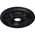 thumbnail image 3 of Ekena Millwork 18"OD x 3 1/2"ID x 2 1/2"P Granada Ceiling Medallion (Fits Canopies up to 6 5/8"), Hand-Painted Steel Gray, 3 of 5