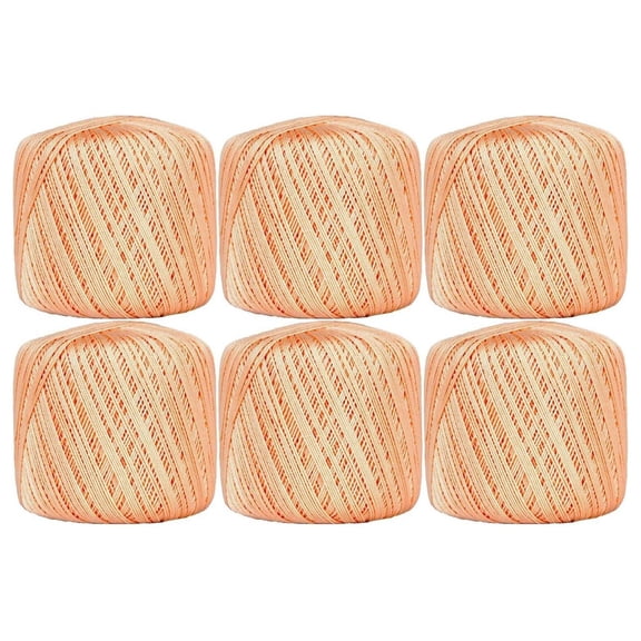6 Pack 100% Pure Cotton Crochet Thread - - Size 10 and 3 - Singles and Bulk Packs Available - Size 10 - Color 17
