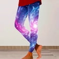 thumbnail image 2 of Galaxy Print Flare Leggings for Women Yoga Pants High Waisted Flare Leggings Bootcut Casual Yoga Pants Full Length Hot Pink XXL, 2 of 4